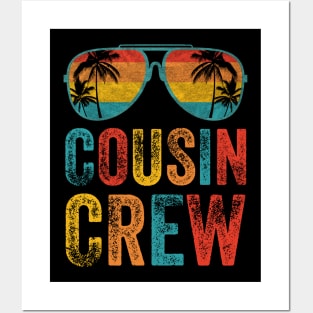 Cousin Crew Beach Retro Aviator Sunglasses Posters and Art